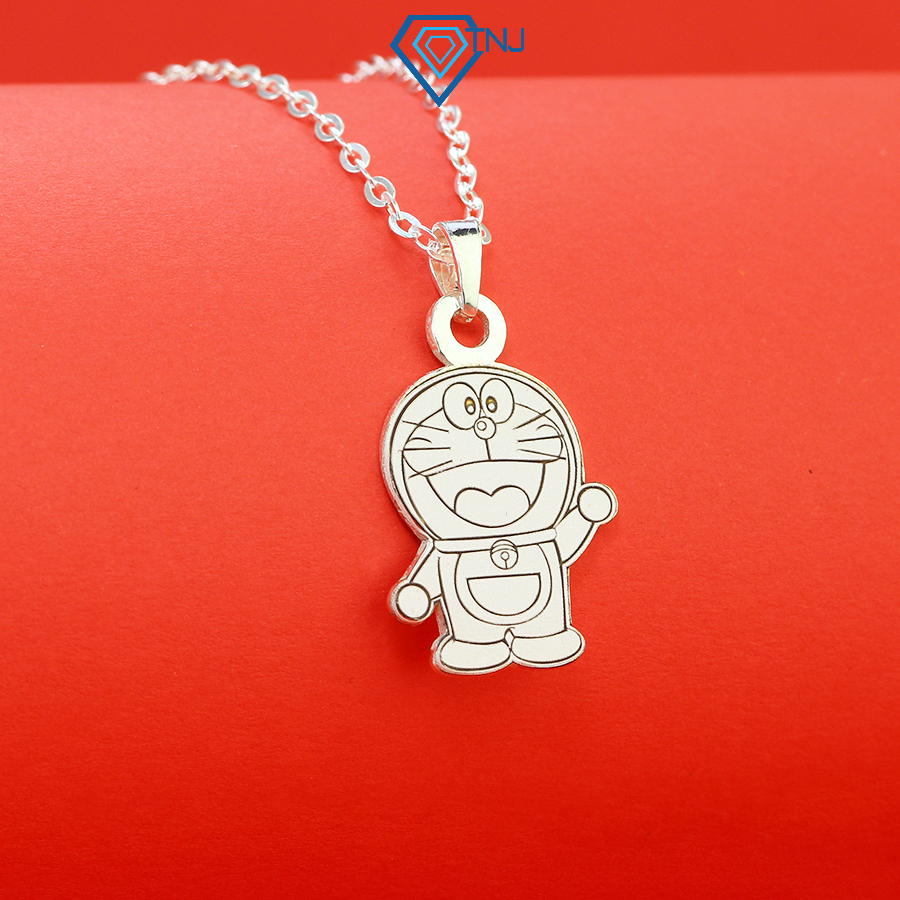 สร้อยคอเงินโดราเอมอนสําหรับเด็กสลักชื่อ DCT0103 - TNJ Jewelry