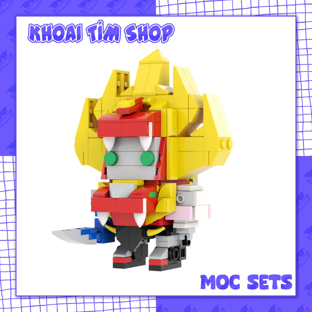 ของเล ่ นประกอบรุ ่ น MOC005 - Brickheadz Super Animal Robot Gao King Gaoranger MOC 260 + Part