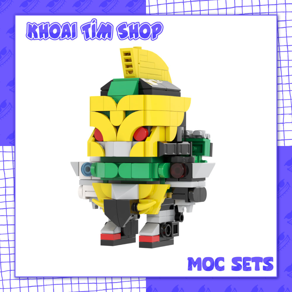 ของเล ่ นประกอบรุ ่ น MOC006 - Brickheadz Super Animal Robot Gao Muscle Gaoranger MOC 270 + Part