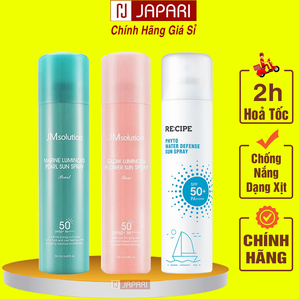 Jm Solution &amp; Recipe Body, Face Spray JM Solution &amp; Re Tone Recipe Cipe JAPARI Lift Sunscreen