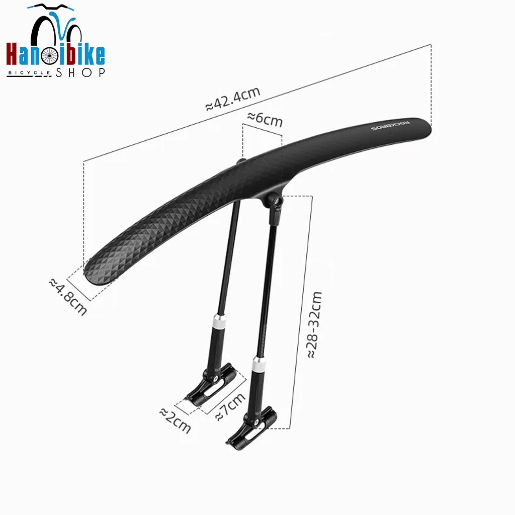 บังโคลน BIKE พร้อมแคลมป์เฟรมใช้สําหรับจักรยาน Road, Touring, Fix Gear