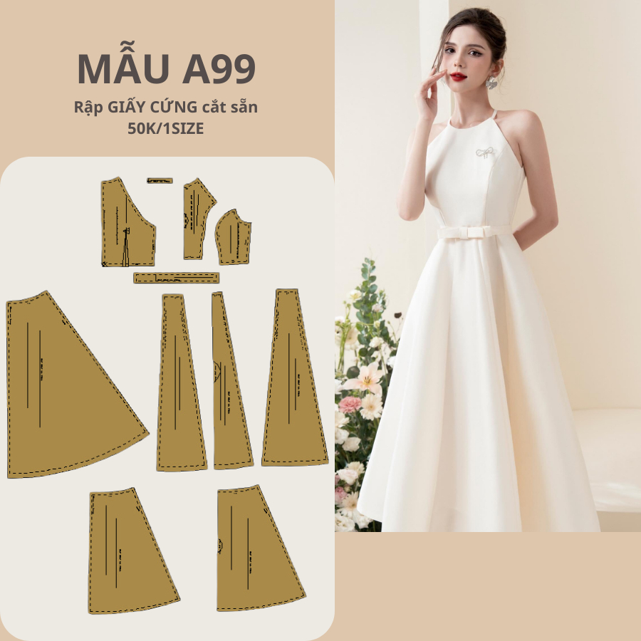 กระดาษแข็ง PRE-CUT SKIRT A99