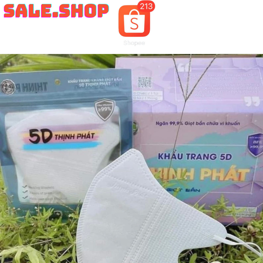 Thinh Phat 5d Mask Box Of 50, Soft Strap Mask . 3d Japan