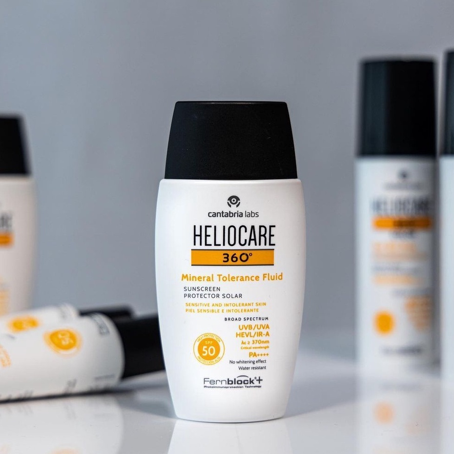 Heliocare Mineral Tolerance Fluid SPF50, PA + + Physical Pure Sunscreen
