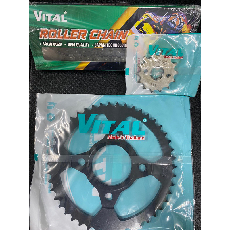 Brixton 125, Brixton 150, Brixton BX150 เฟืองโซ่ 9mm - 10L >> ยี่ห้อ VITAL - โซ่โหลดแท้