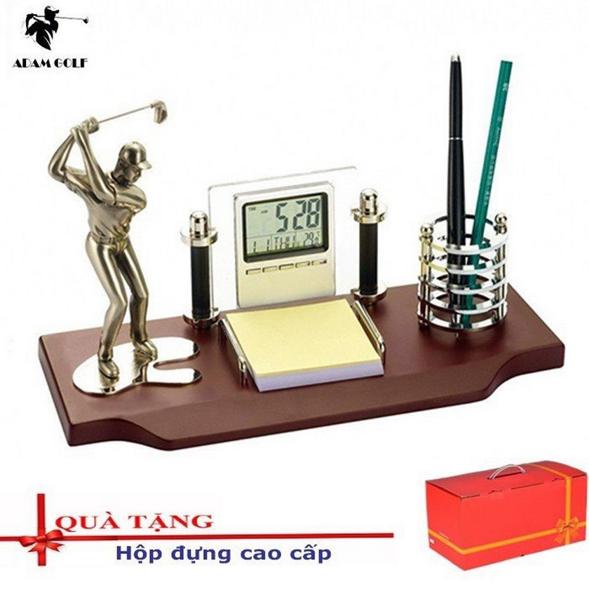 FIRE SPEED - GOLER GIFT - นาฬิกาตั้งโต๊ะสุดหรูพร้อมกระเป๋าถือ/ของขวัญที่น่ารังเกียจสําหรับ Boss, Par