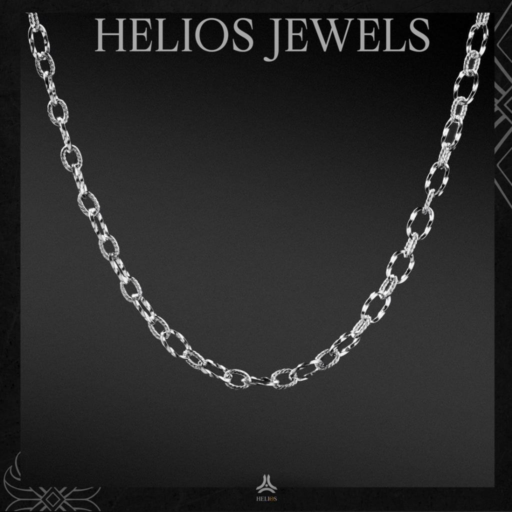 Helios Jewels Chain สร้อยคอ DCN218 ใหม่สําหรับผู้ชายและผู้หญิง