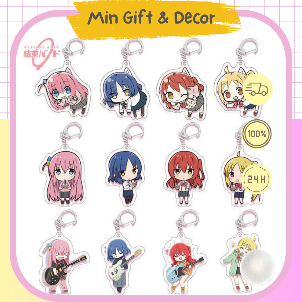 พวงกุญแจ Gotou Hitori Ijichi Nijika micha - พวงกุญแจการ์ตูน Gotou Hitori Ijichi Nijika ดีไซน์ฟรี