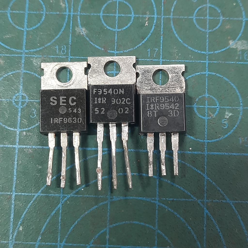 MOSFET P-Channel F9540N IRF9540N 23A 100V; IRF9630 7A 200V; IRF9540 17A 100V TO-220 ถอดแยกชิ้นส่วน (