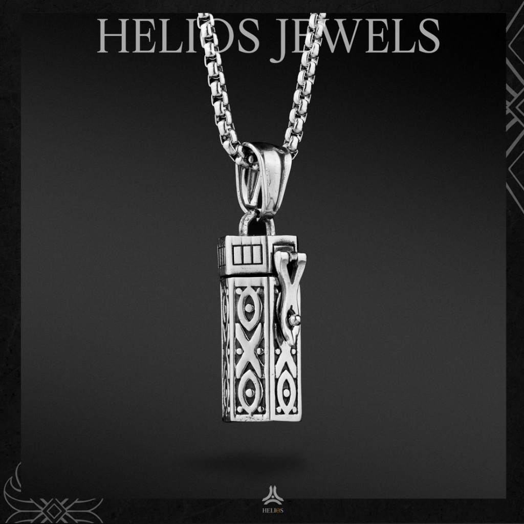 Helios Memory Bottle DCN238 สร้อยคอผู้ชายและผู้หญิง - สร้อยคอผู้ชายแฟชั่นโลหะผสมไทเทเนียม