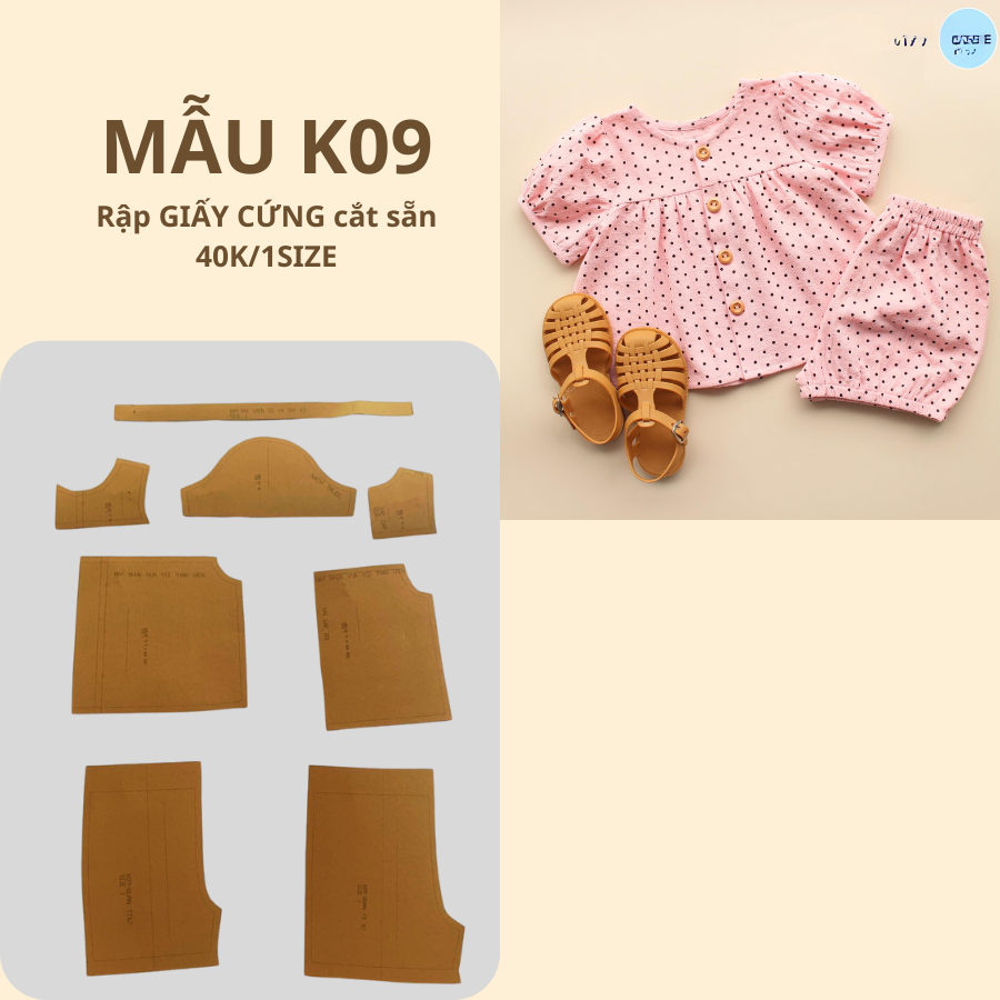 กระดาษแข็ง PRE-CUT GIRLS OUTFITS K09