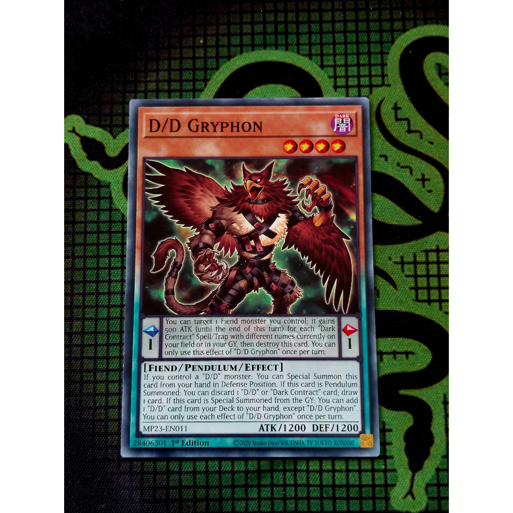 [ Do Lac Shop ] Yugioh Pen D/D Gryphon Cards - MP23-EN011 - ทั่วไป