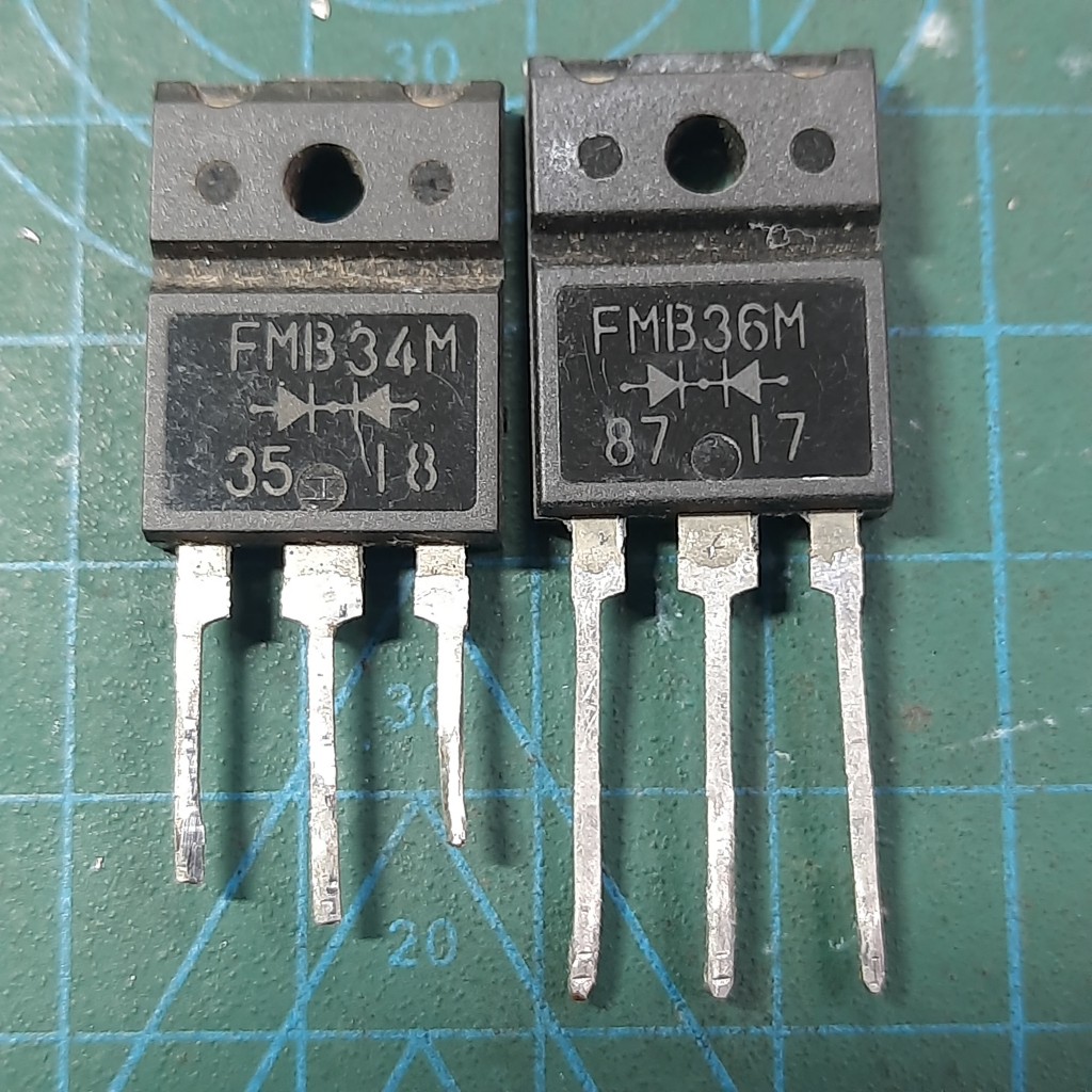 Schottky Diode FMB34M FMB-34M 30A 40V; FMB36M FMB-36M 30A 60V TO-3PF ถอดเครื่อง (ทดสอบ OK)