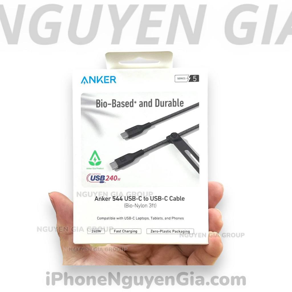 Anker สายชาร์จสายร่มชูชีพทนต่อการแตกหัก 240w - สาย Anker สายชาร์จเร็ว 240w กลุ่ม Lugen Gia Cao Dat Q