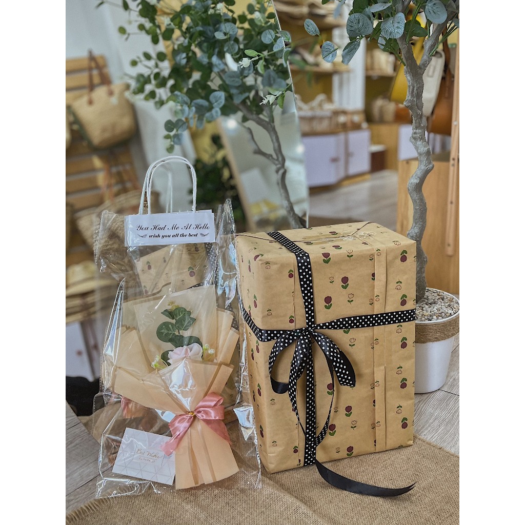 GIVE FLOWERS + การ์ด, แพ็คเกจของขวัญฟรี 10/20 - 1 WAX FLOWERS AS A GIFT