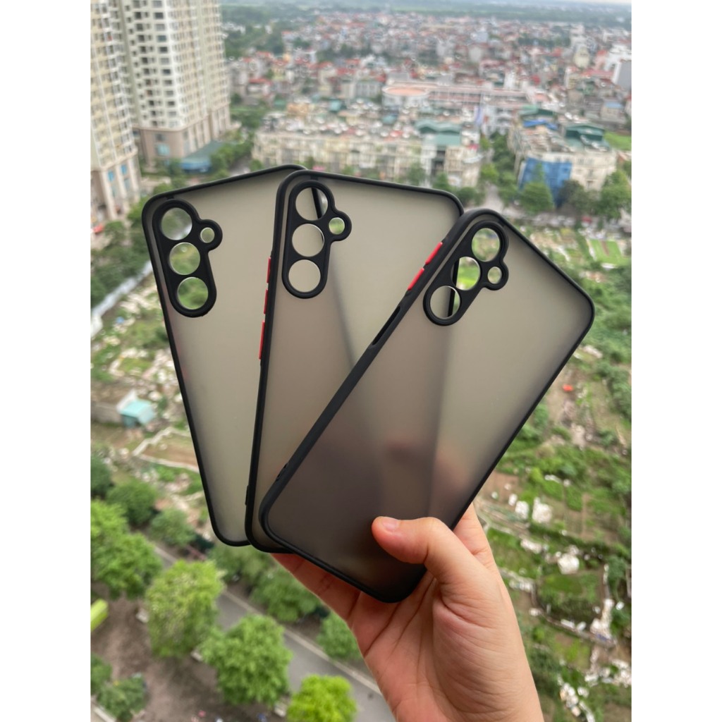 เคส Samsung Galaxy A54, A34, A14 (สีดํา) มีขอบยืดหยุ่นและด้านหลังด้าน