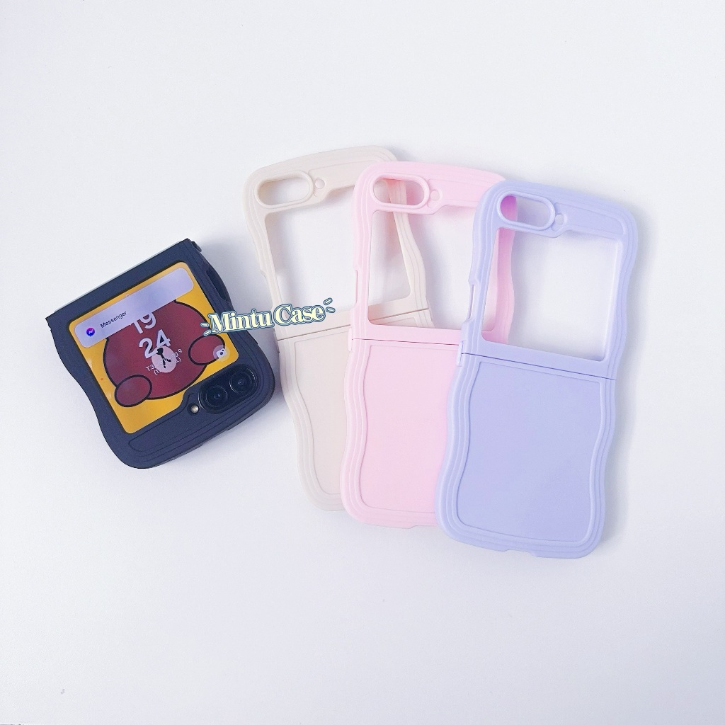 Samsung Galaxy Z Flip5 5G / Z Flip 5 เคสยืดหยุ่นหยักพื้นฐาน