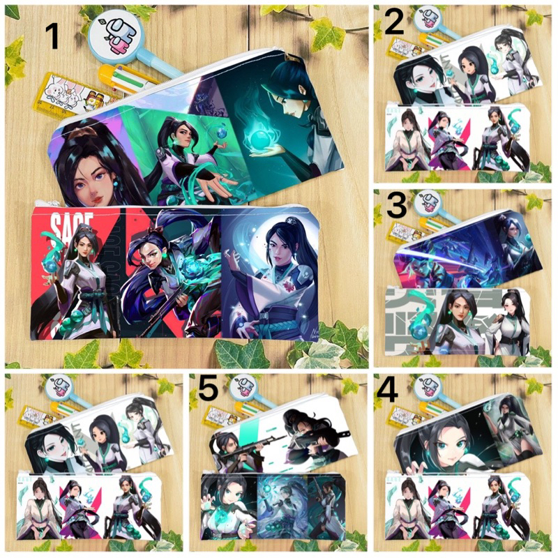 Valorant Tactical Game Sage Pen Wallet / Sage Valorant Pen Case