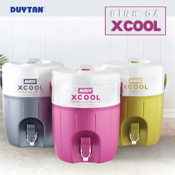 Xcool 7 ลิตร ขวดน้ําร้อน Duy Tan 23.5 x 22 x 29 ซม. - ถังน้ําแข็งพร้อมวาล์วระบายน้ํา