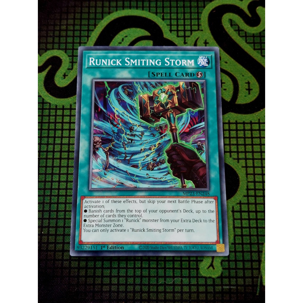 [ Do Lac Shop ] Yugioh Spell Runick Smiting Storm Cards - MP23-EN248 - ทั่วไป