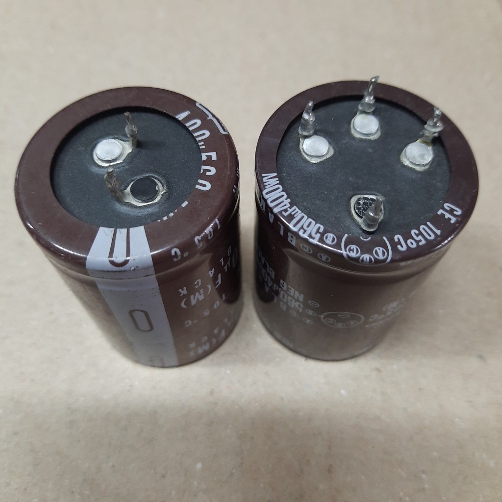 ตัวเก็บประจุ 400V560UF; 560UF400WV 560UF 400V ถอดประกอบ (ทดสอบ OK)