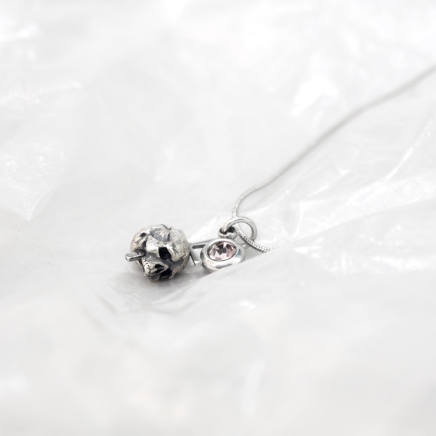 สร้อยคอกะโหลกเงิน 925 - สร้อยคอหัวกะโหลก DRM&cross