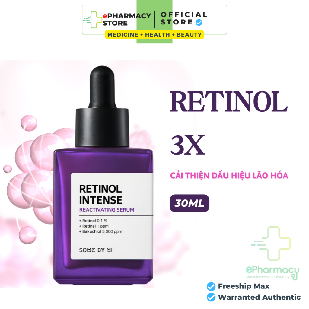 Some By Mi Retinol 0.1 % Essence พร ้ อมคอลลาเจนและเปปไทด ์ - Some By Mi Retinol Intense Reactivating Serum 30ml