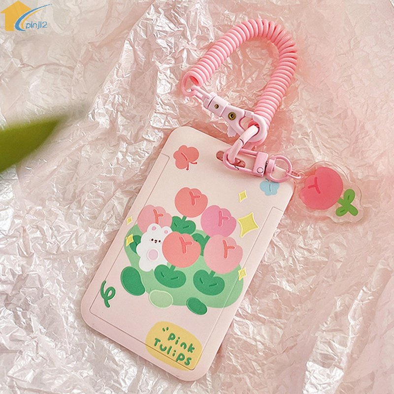 XO ID Card Wallet / ID Card / พวงกุญแจการ์ตูนไอดอลพร้อม Spring Rope Handy Holder