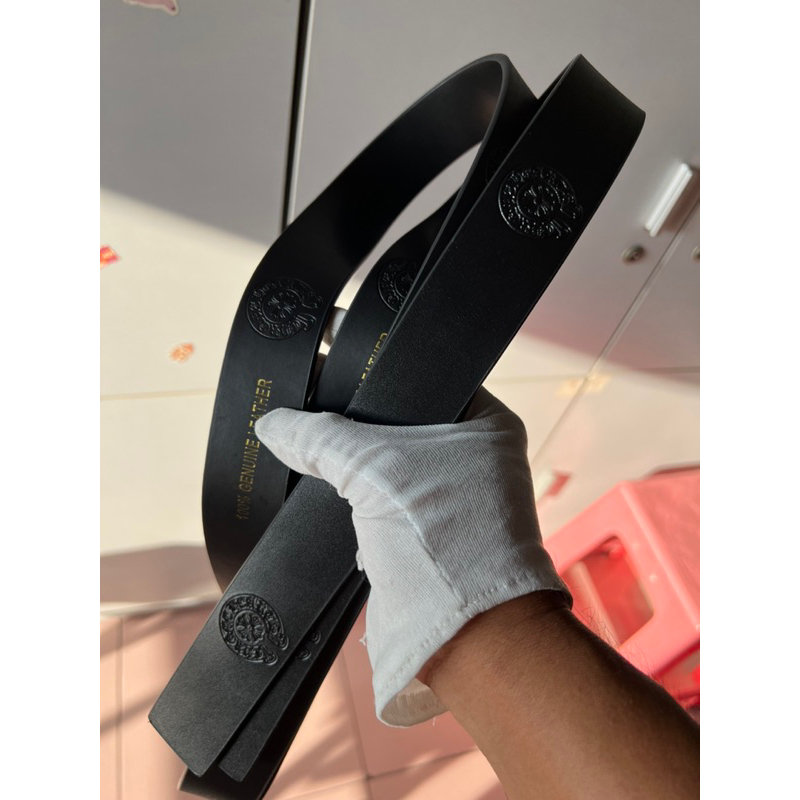 เข็มขัดหนังแท้ Chrome Hearts รุ่น 3.8