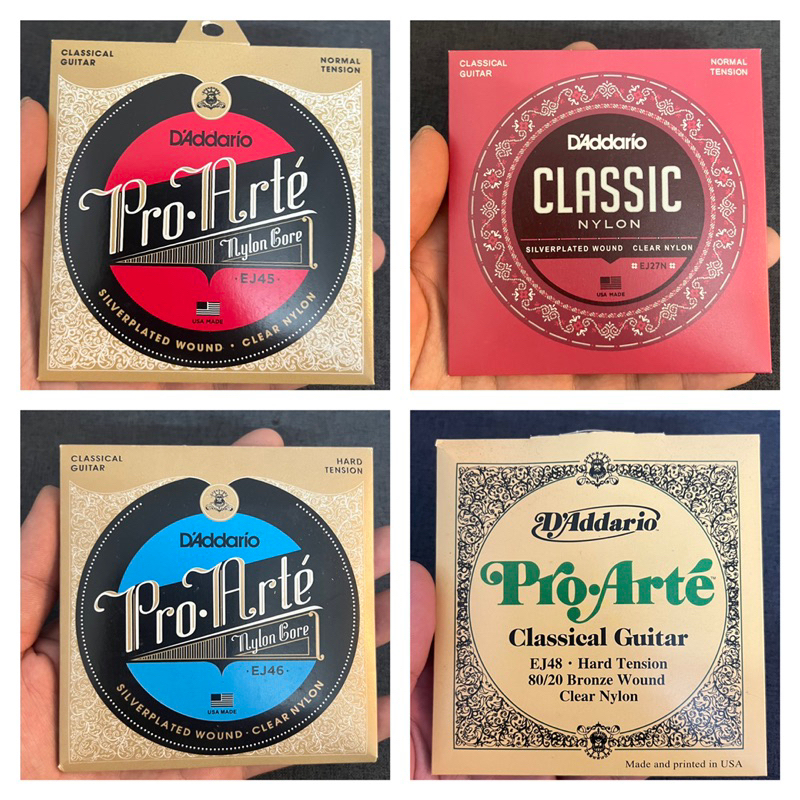 Dadaddario EJ27N, EJ45, EJ46, EJ48, EJ49 Nylon Classic Guitar Strings