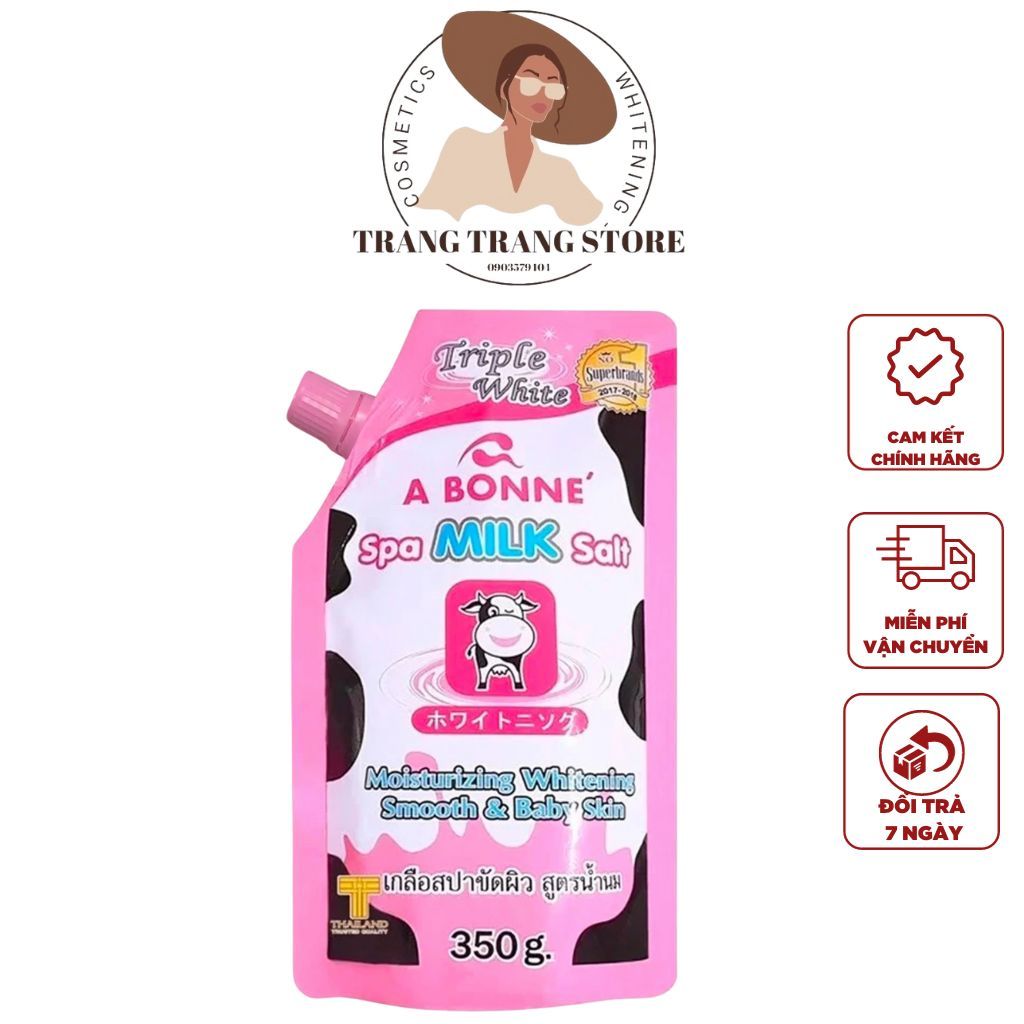 เกลืออาบน ้ ํานม A Bonne Cow 'S - Thailand Body And Face Scrub 350Gram