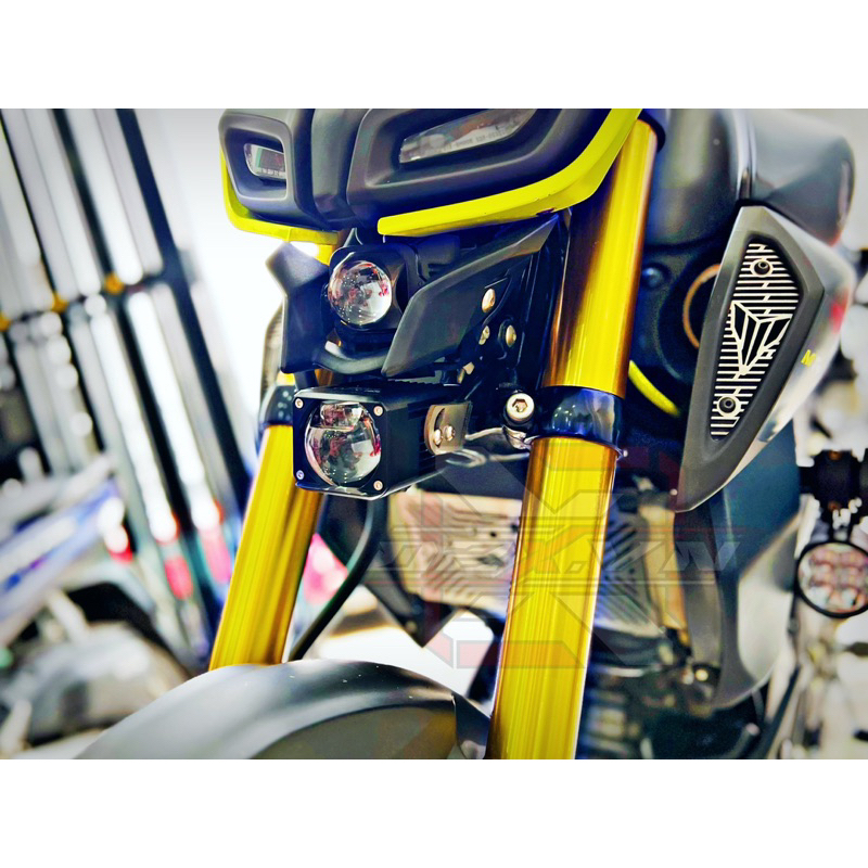 Yamaha MT15 - 3MM Stainless Steel PAT INSTALLING KENZO CX80 LIGHT SUPPORT สําหรับ MT15