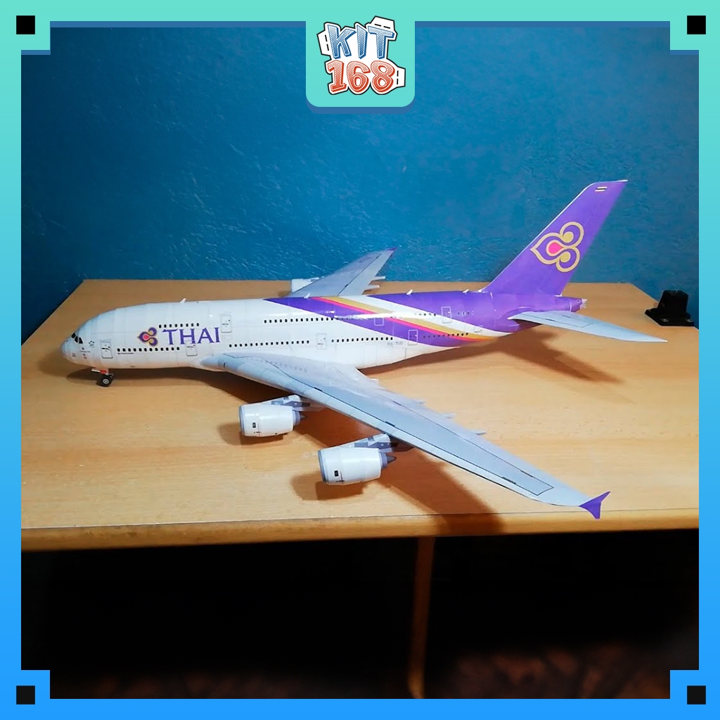 กระดาษรุ่น Airbus A380-800 การบินไทย ver 2