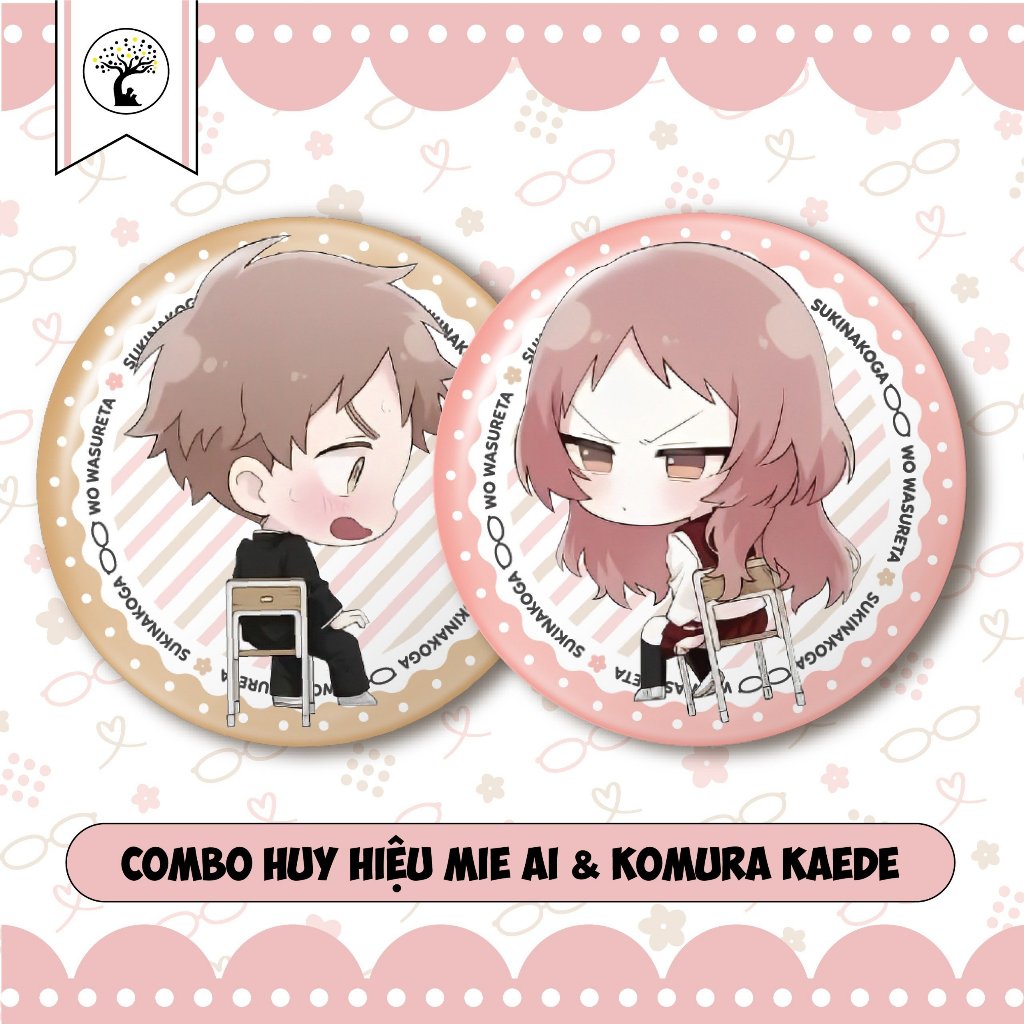 การ์ตูน | Combo - Mie Ai Badge & Komura Kaede - The Girl I Secretly Liked Forgot สวมแว่นตา