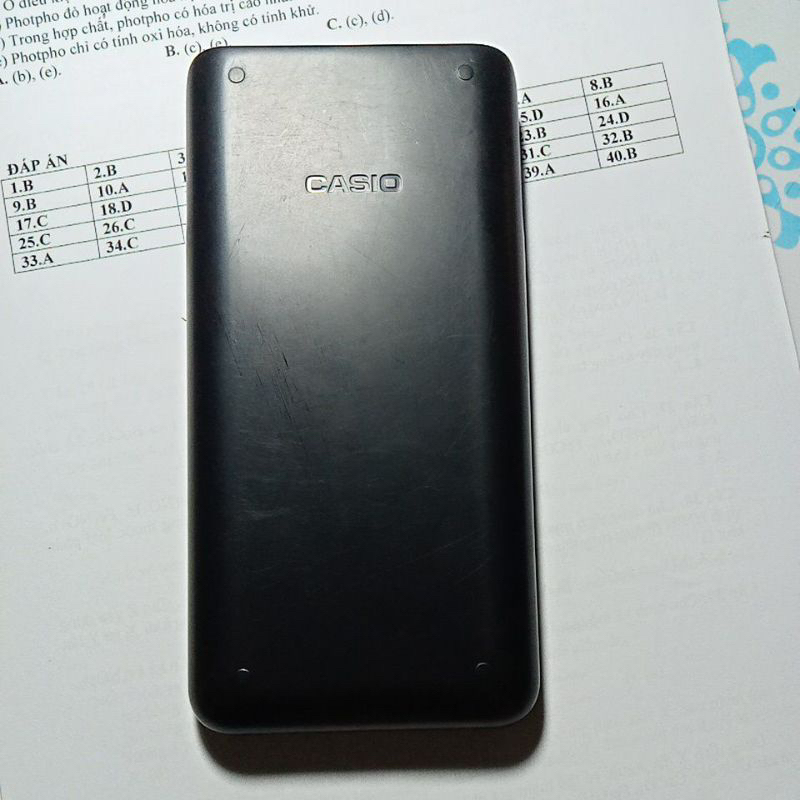 ฝาครอบคอมพิวเตอร์ casio fx 570 vn 2nd แก้ไข รุ่นเก่า