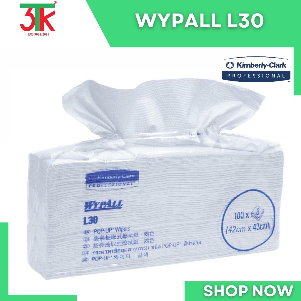 WYPALL L30 PU 3P กระดาษดูดซับน้ํามันอุตสาหกรรม รหัส 28081