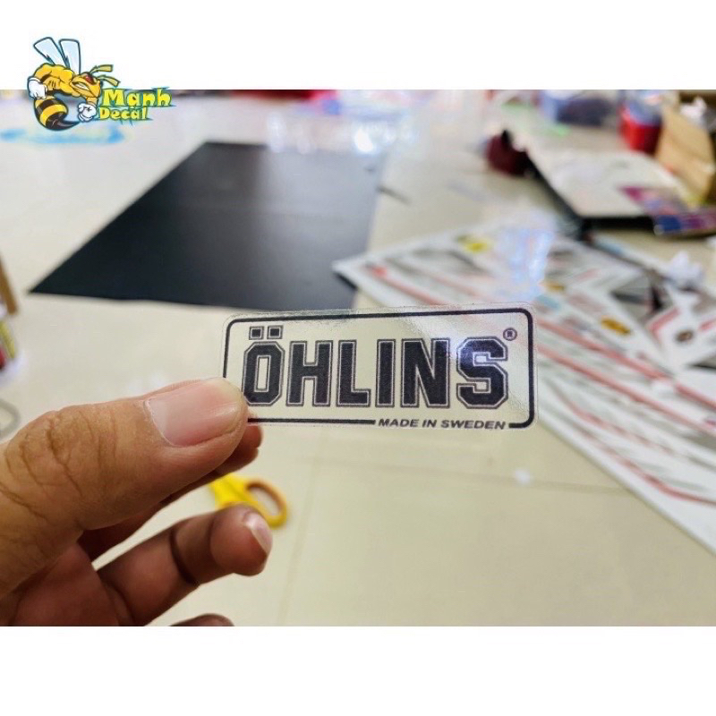 สติ๊กเกอร์ส้อมใส Ohlins และ Nitron