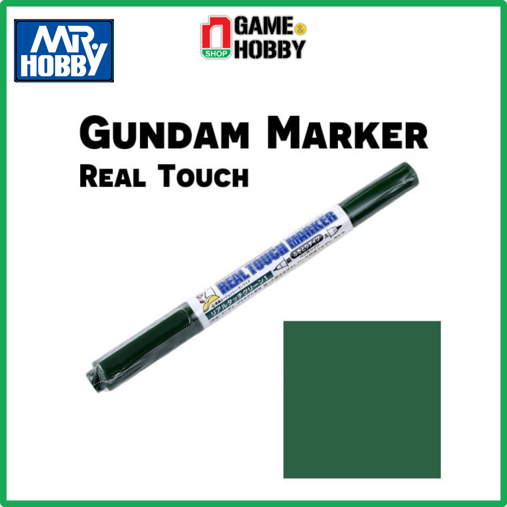 Mr.hobby Custom Gundam Marker Real Touch GM408 Green 1 Effect Pen