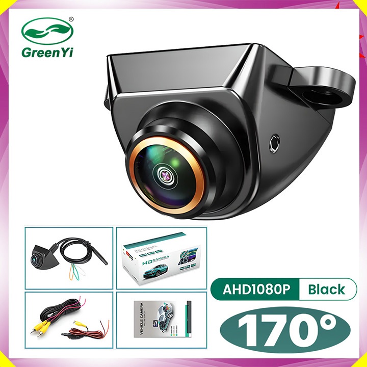 กล้องถอยหลังรถยนต์ GreenYi G999 มาตรฐาน AHD 1080P หมุนได้ 360 องศา เซ็นเซอร์ออปติคอล กันน้ํา IP68