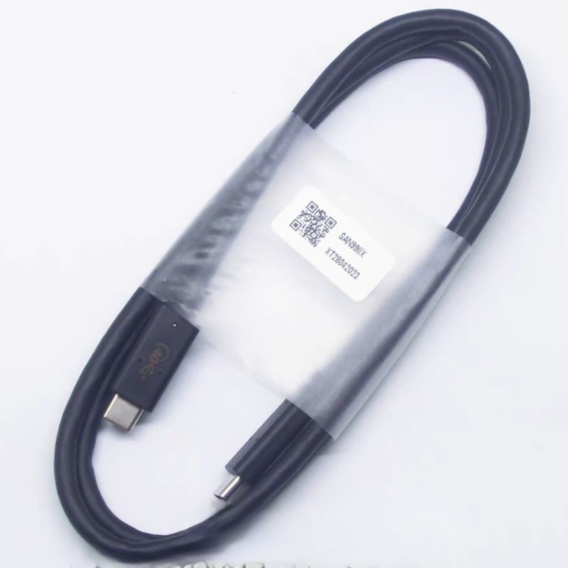 ของแท้ Dell Thunderbolt 4 dual type-c data cable คุณสมบัติครบถ้วน 240W การนําเสนอหน้าจอสายชาร์จเร็ว