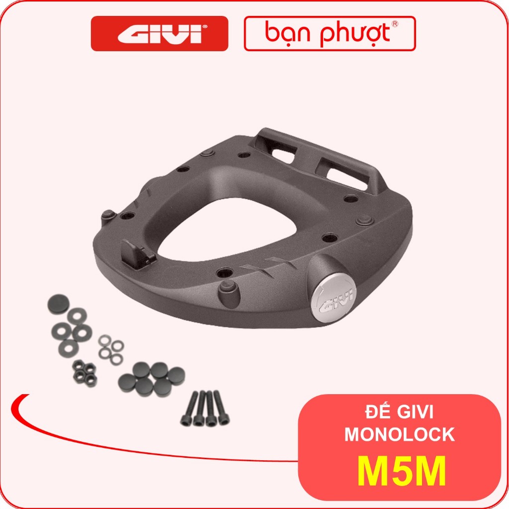 Baga Givi HRV, SRV, HRX, SRX, FZ Base - ฐานพลาสติก Givi M5M - ฐานไนลอนความแข็งแรงสูง - เพื่อนการเดิน