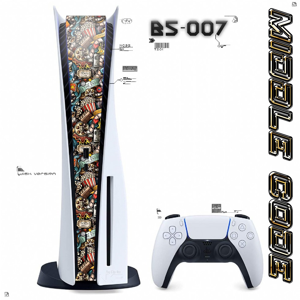 [PS5] สติ๊กเกอร์กลาง PS5 รหัส B5-007