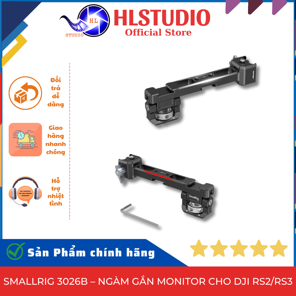 SmallRig 3026B Monitor Mount สําหรับ Gimbal DJI RS 2/RSC 2/RS 3/RS 3 Pro/RS 3 Mini HL Studio