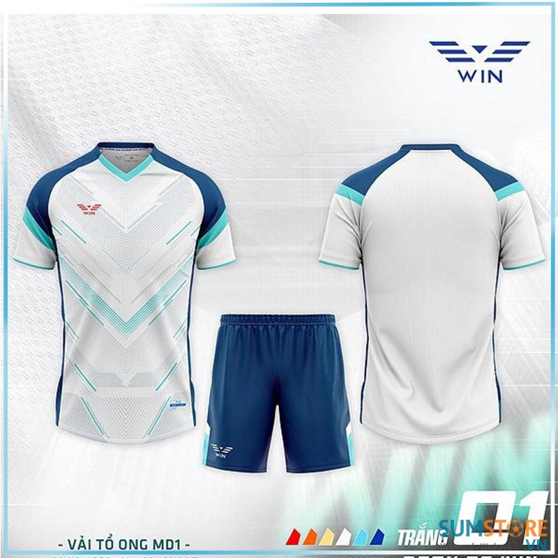 CP Win 01 White Sports Soccer Gear - เสื้อกีฬาสําหรับทั้งชายและหญิง