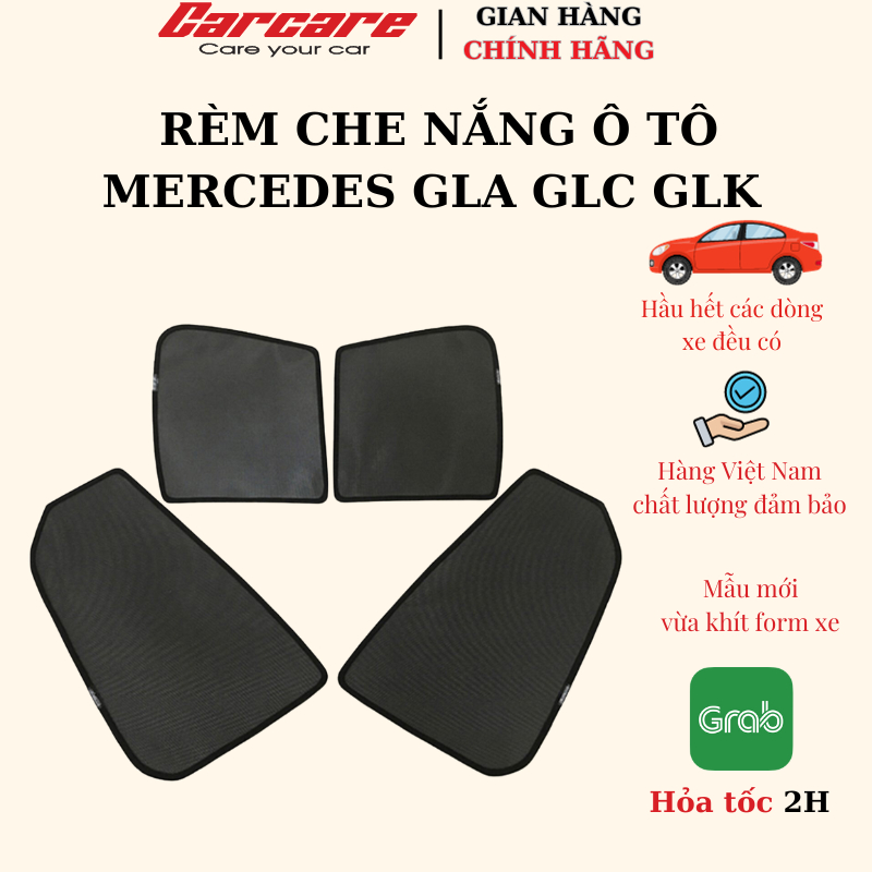 ม่านบังแดดรถยนต์สําหรับ Mercedes GLA 200-250-200, GLC 200-250-300, GLK 2007-2015 ม่านบังแดดรถยนต์แบบ