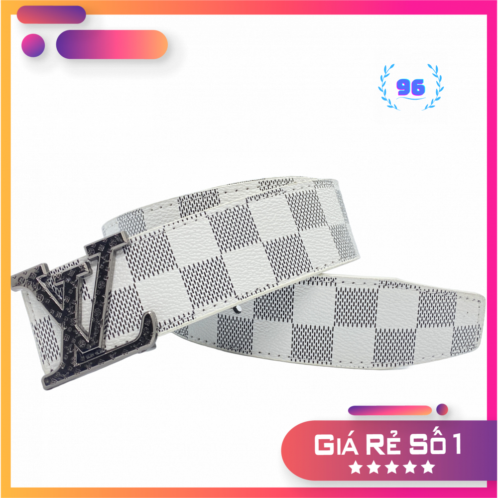 เข็มขัด LV หนัง PU สําหรับผู้ชาย, เข็มขัดผู้ชาย LV พร้อมหัวเข็มขัดแม่พิมพ์เดือนสแตนเลส, เข็มขัดผู้ชา