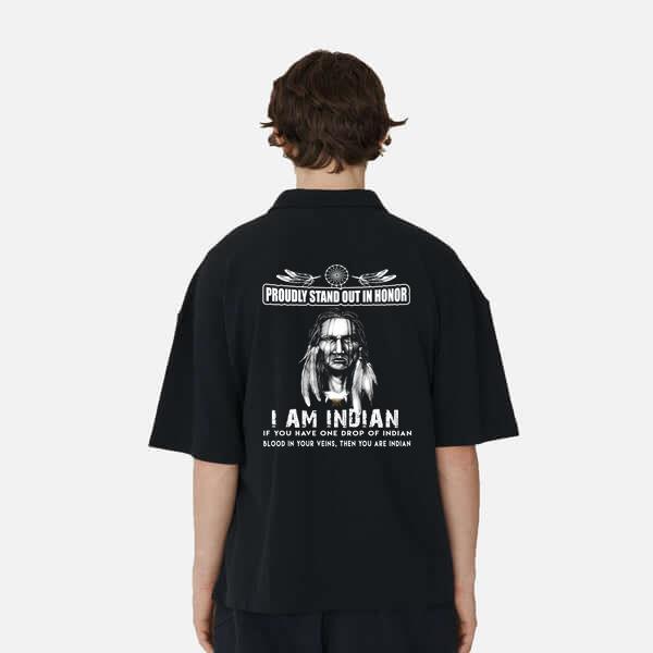 NAP Brand Mens Polo Shirt Cotton Crocodile Fabric Print Im Indian Youth Loose Style Code P491