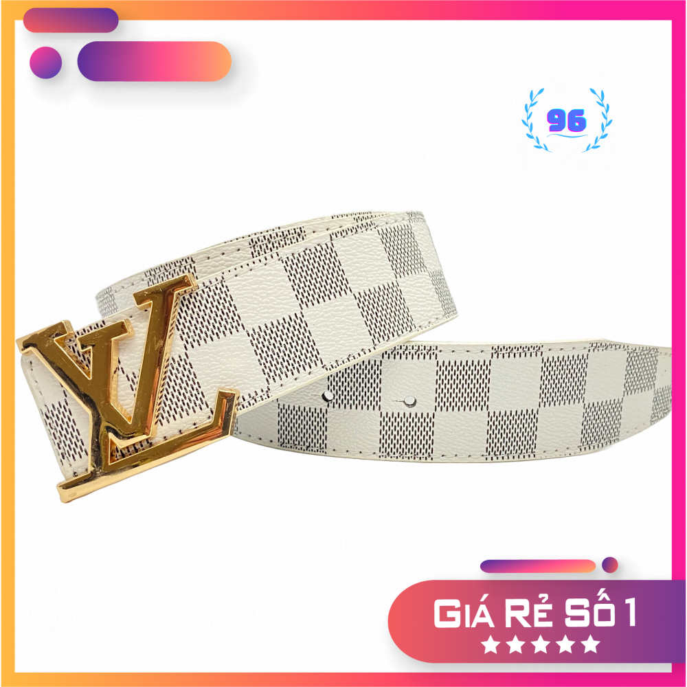 เข็มขัดผู้ชาย LV เข็มขัดผู้ชาย LV หน้าโลหะแข็งอ่อนเยาว์และทันสมัย TLLVS17