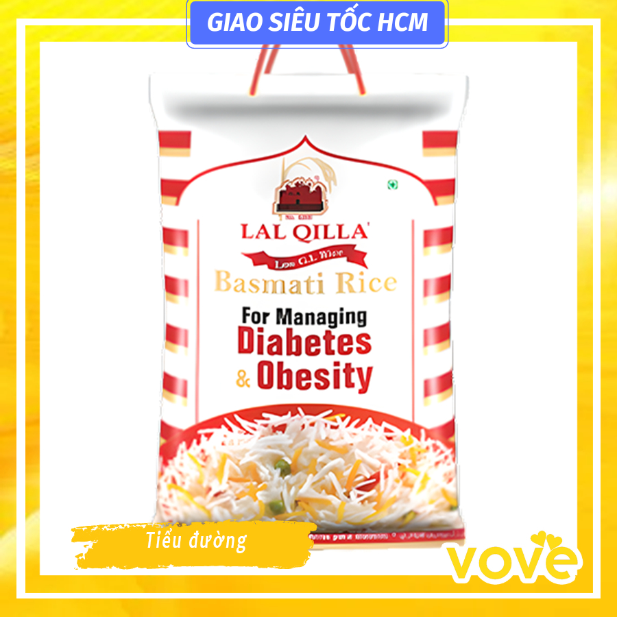 ข ้ าวพิเศษสําหรับเบาหวานจากอินเดีย Lal Qilla Low GI Basmati Rice for Diabetes &amp; Obesity, 5kg
