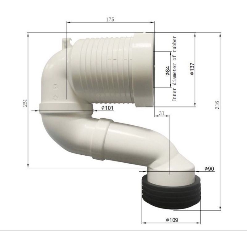 กระต่ายชักโครกทดแทนสําหรับ Kohler, Grohe, S - กับดักทดแทนเหมาะสําหรับ Kohler, Grohe...